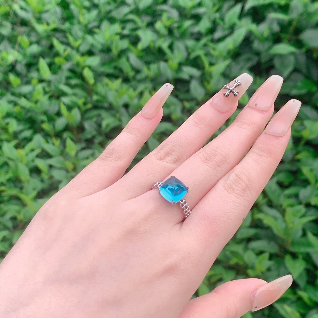 14k Gold 6.2 Ct Natural Topaz Ring - 5