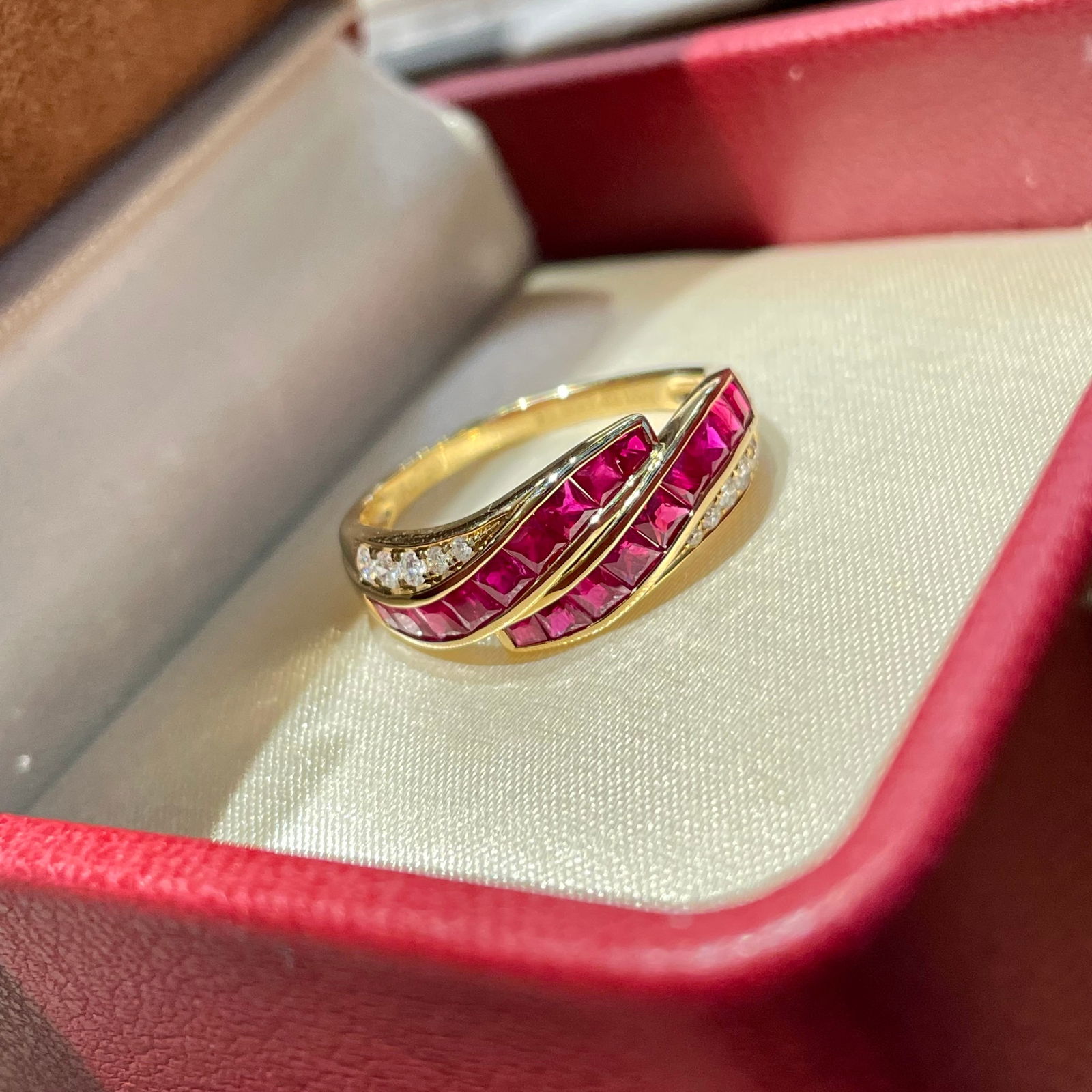 14k Gold 1 Ct Natural Ruby & Diamond Ring (1 of 10)