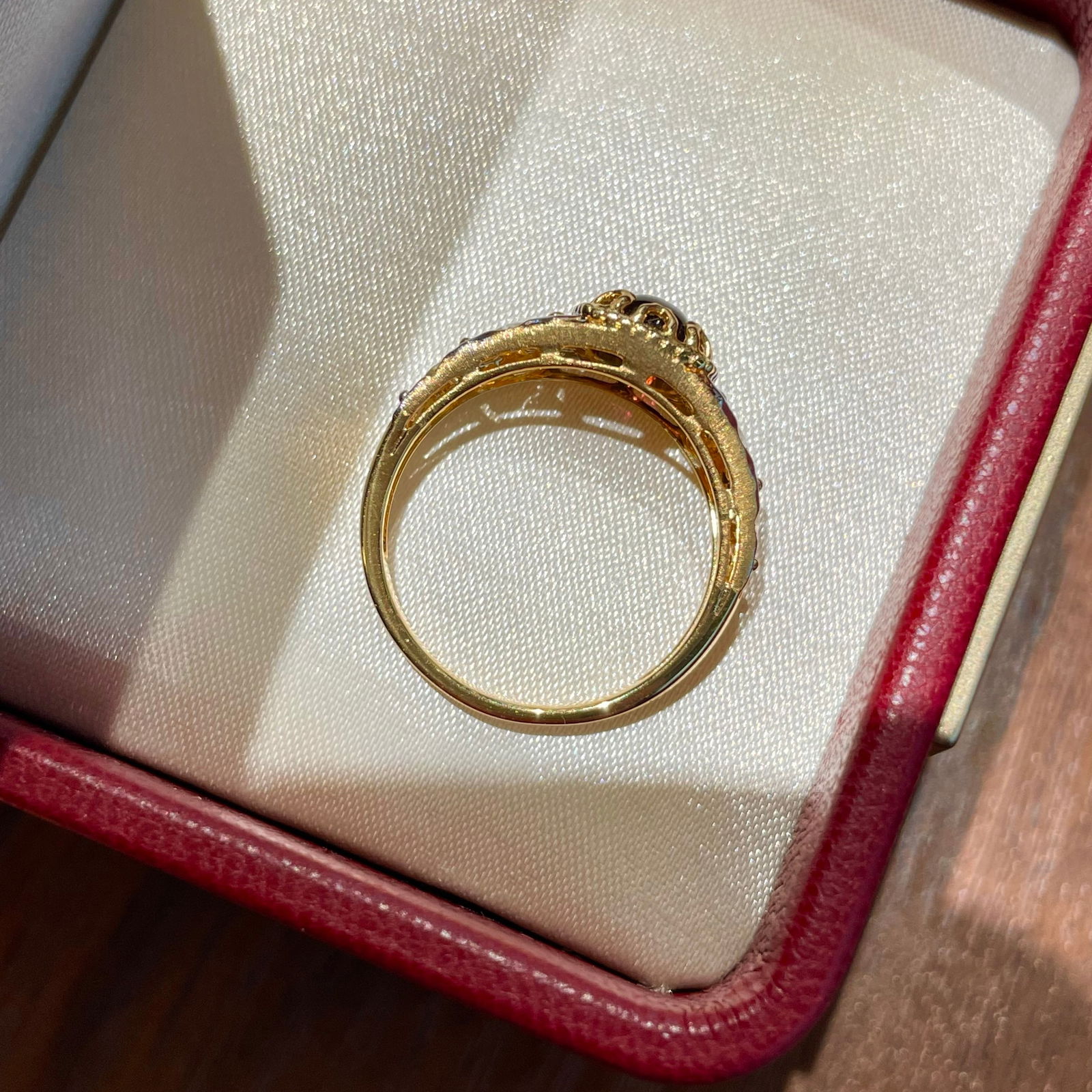 14k Gold 1.3 Ct Natural Tourmaline & Diamond Ring - 3