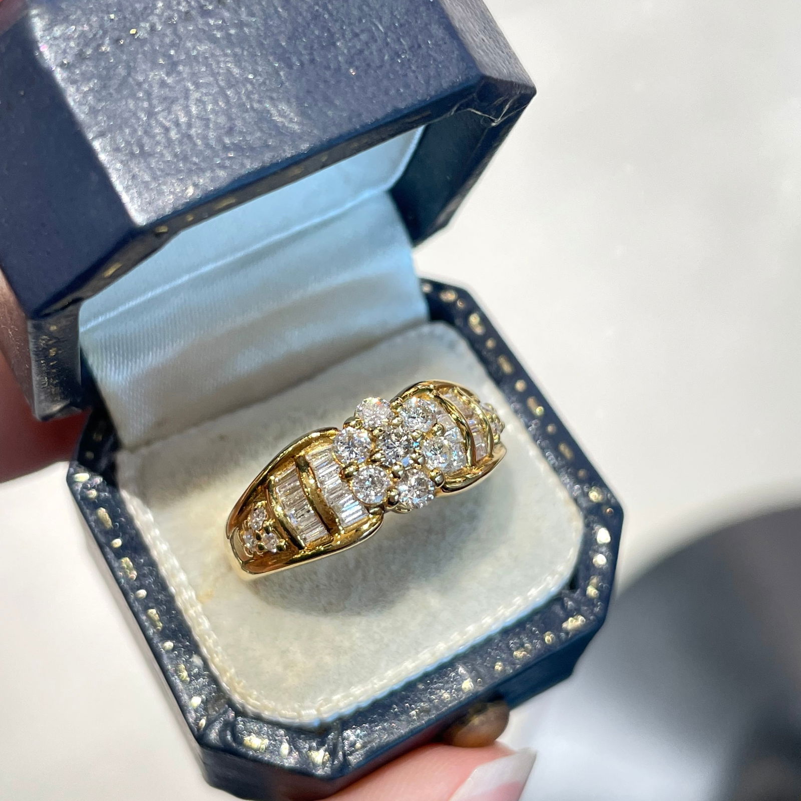 14k Gold 0.62 Ct Natural H Diamond Ring (1 of 9)