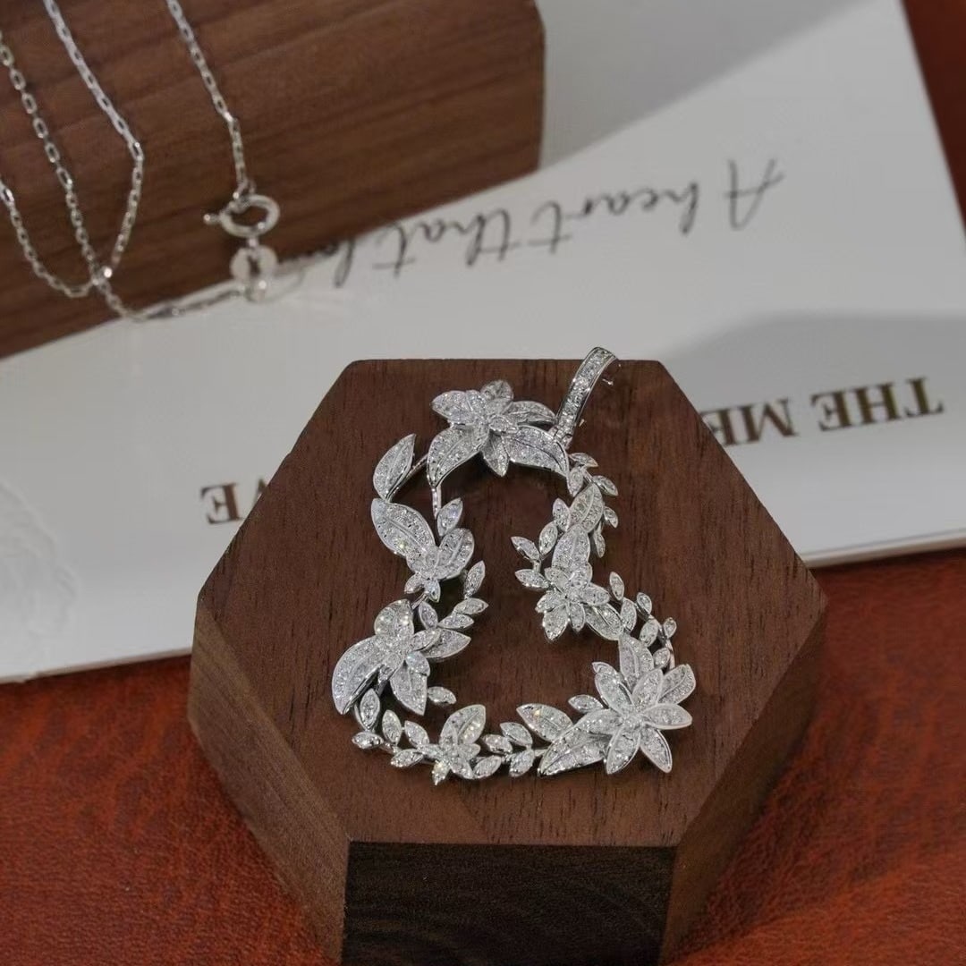 14k Gold 0.68 Ct Natural H Diamond Pendant( Without Chain ) - 2