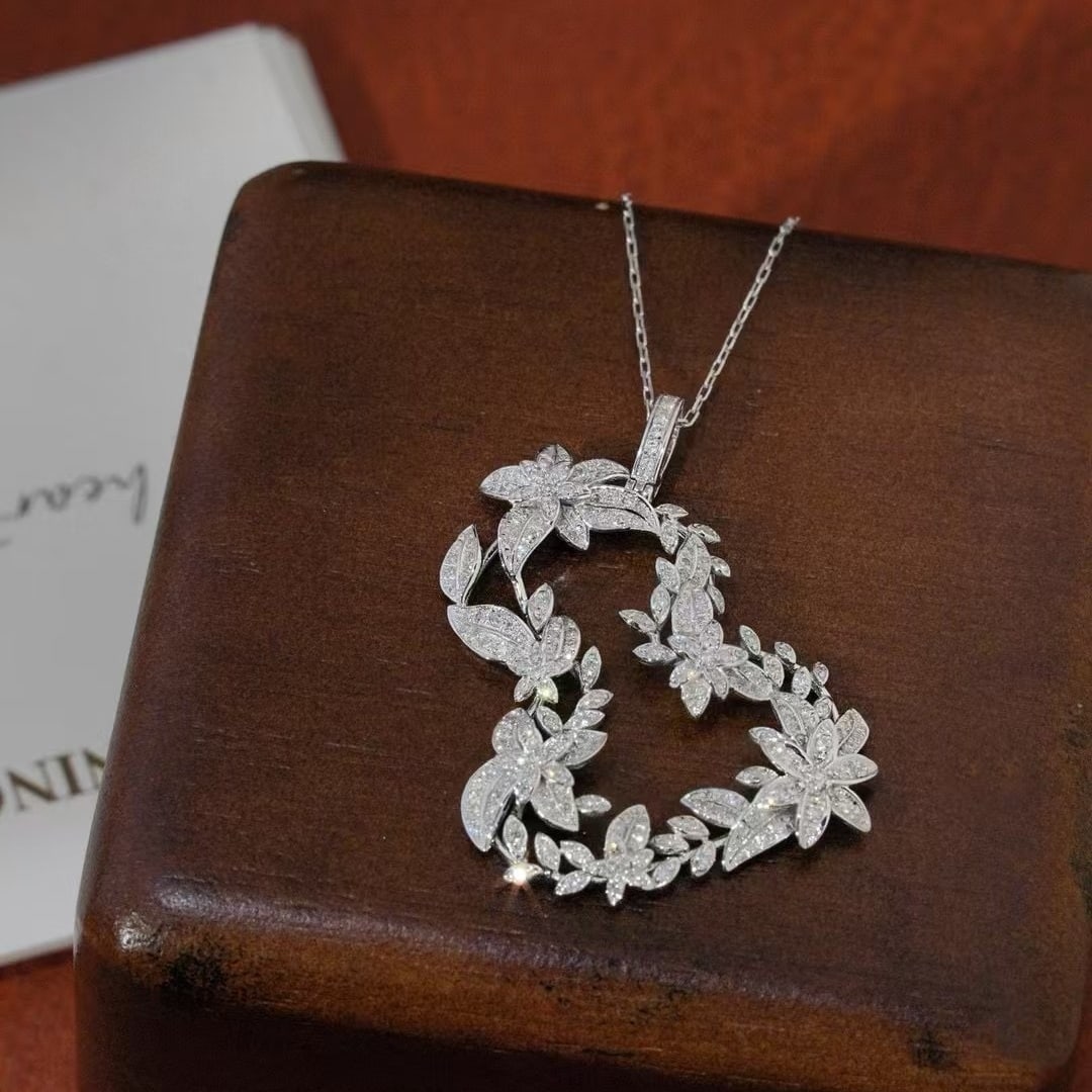 14k Gold 0.68 Ct Natural H Diamond Pendant( Without Chain ) - 3