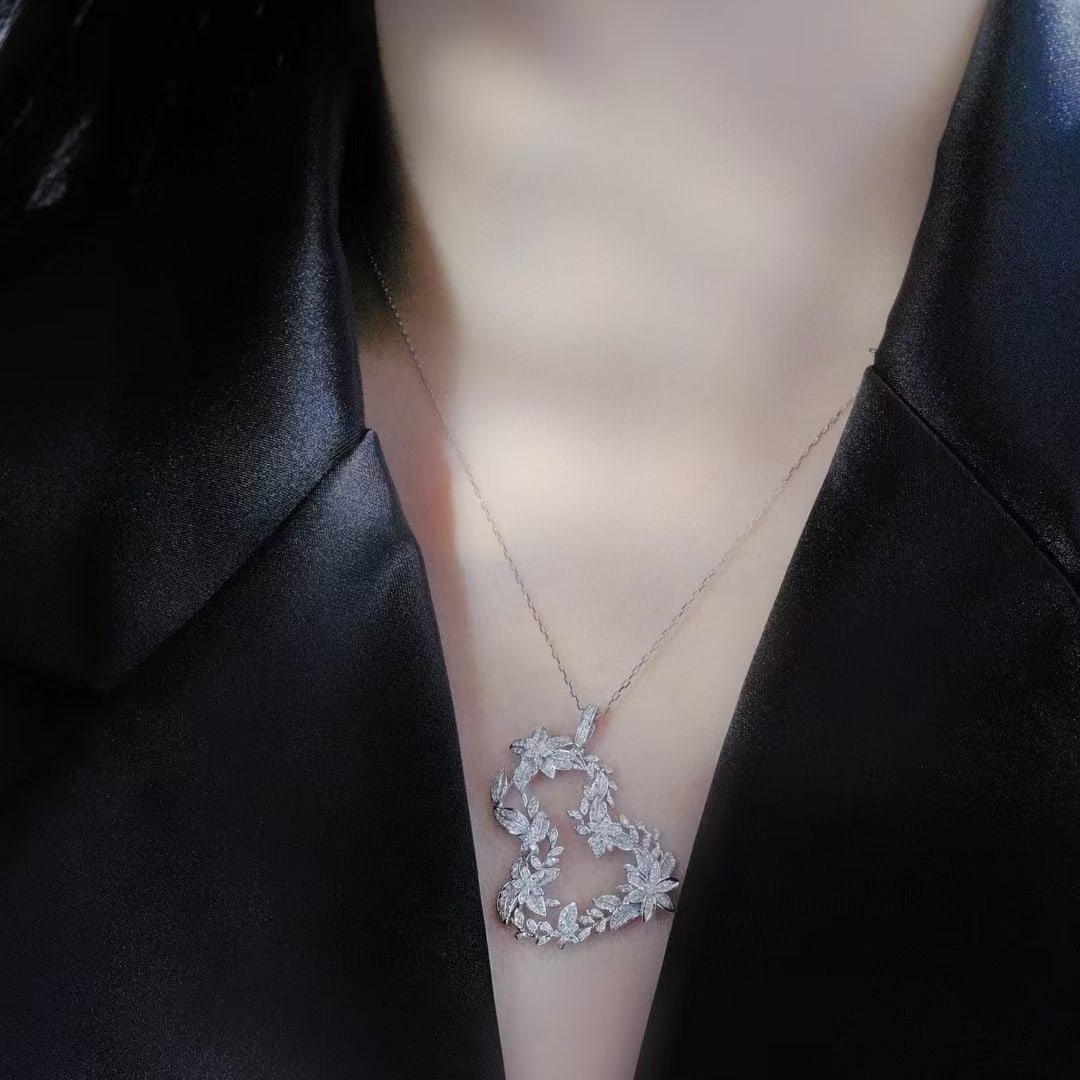 14k Gold 0.68 Ct Natural H Diamond Pendant( Without Chain ) - 5