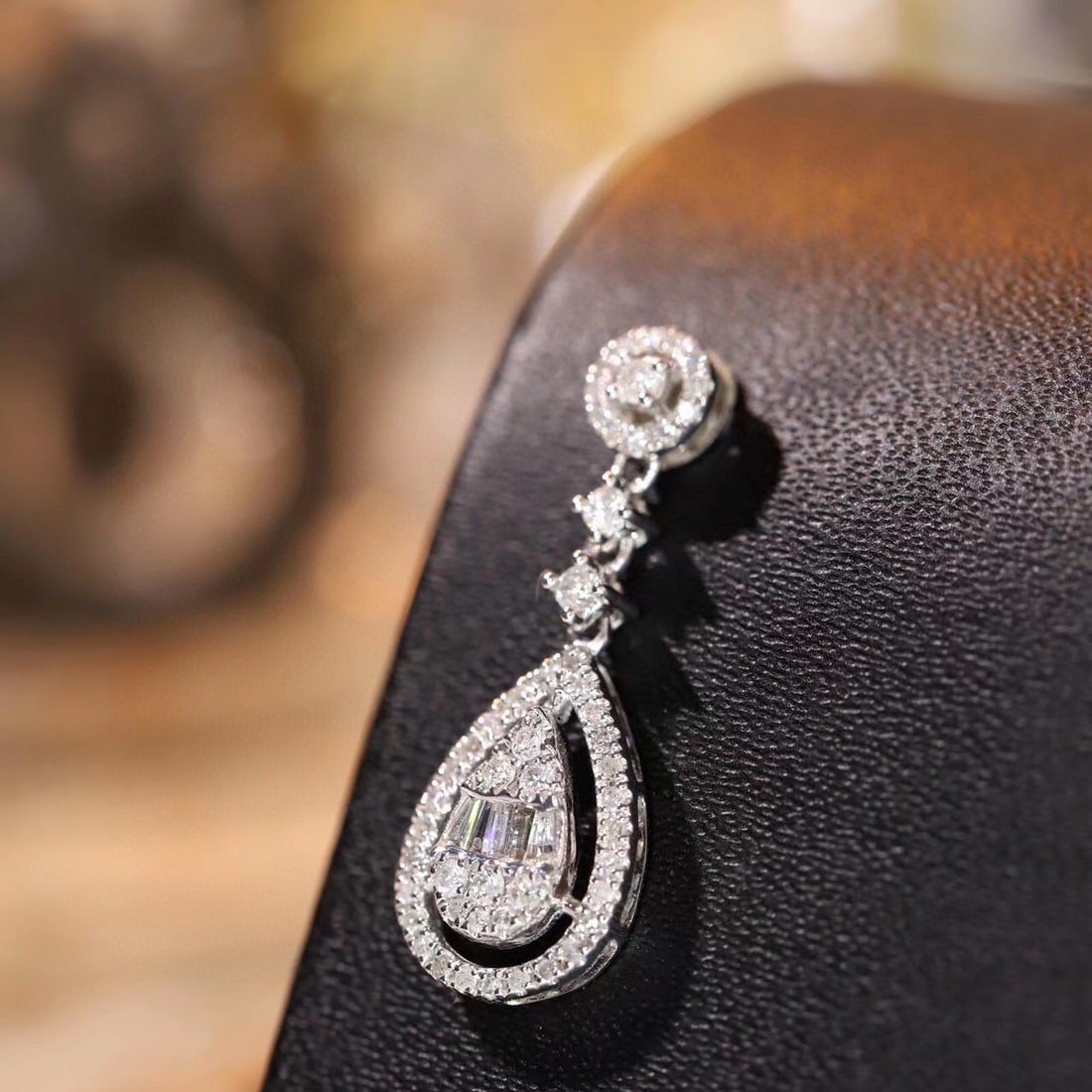 14k Gold 0.25 Ct Natural H Diamond Pendant( Without Chain ) - 5