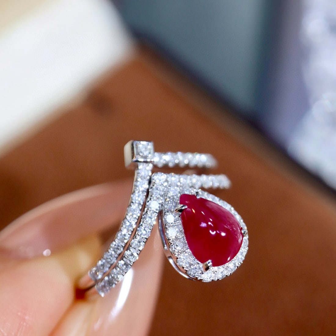 14k Gold 1.52 Ctw Natural Ruby & Diamond Ring - 3