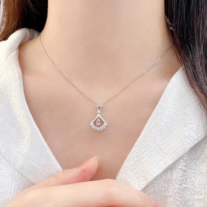 14k Gold 0.3 Ct Natural H Diamond Pendant( Without Chain ) - 3