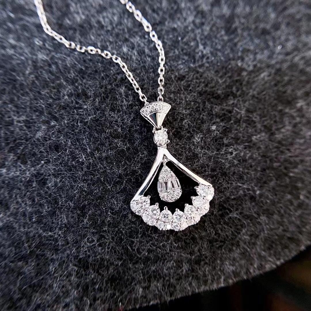 14k Gold 0.3 Ct Natural H Diamond Pendant( Without Chain ) - 4