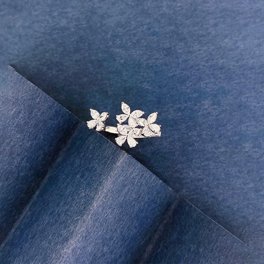 14k Gold 0.95 Ct Natural H Diamond Ring: Ref:231114005 // gold content:14k gold // ring size:7. 25us // // main gemstone:diamond // shape:multiple // carat weight:0. 95ct // clarity grade:vs-si // color:h // treatment:natural //