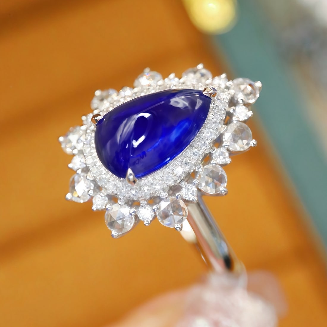 14k Gold 2.46 Ctw Natural Sapphire & Diamond Ring - 3