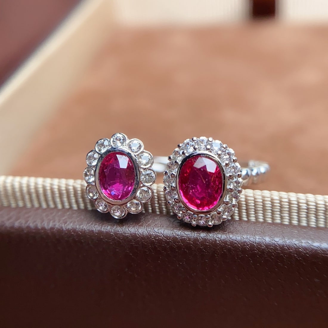 14k Gold 1.10 Ct Natural Ruby & Sapphire Ring - 3