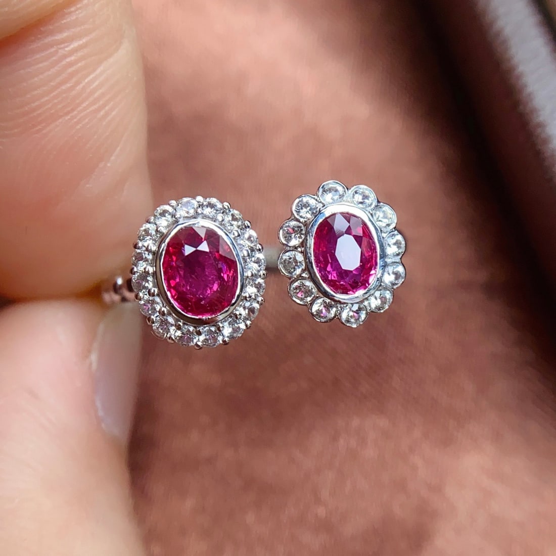 14k Gold 1.10 Ct Natural Ruby & Sapphire Ring - 6