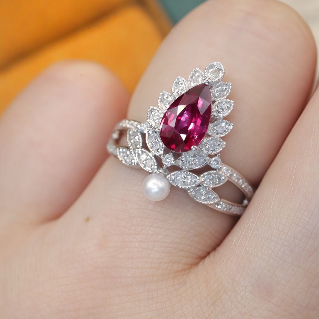 14k Gold 1.34 Ctw Natural Ruby & Diamond Ring - 5