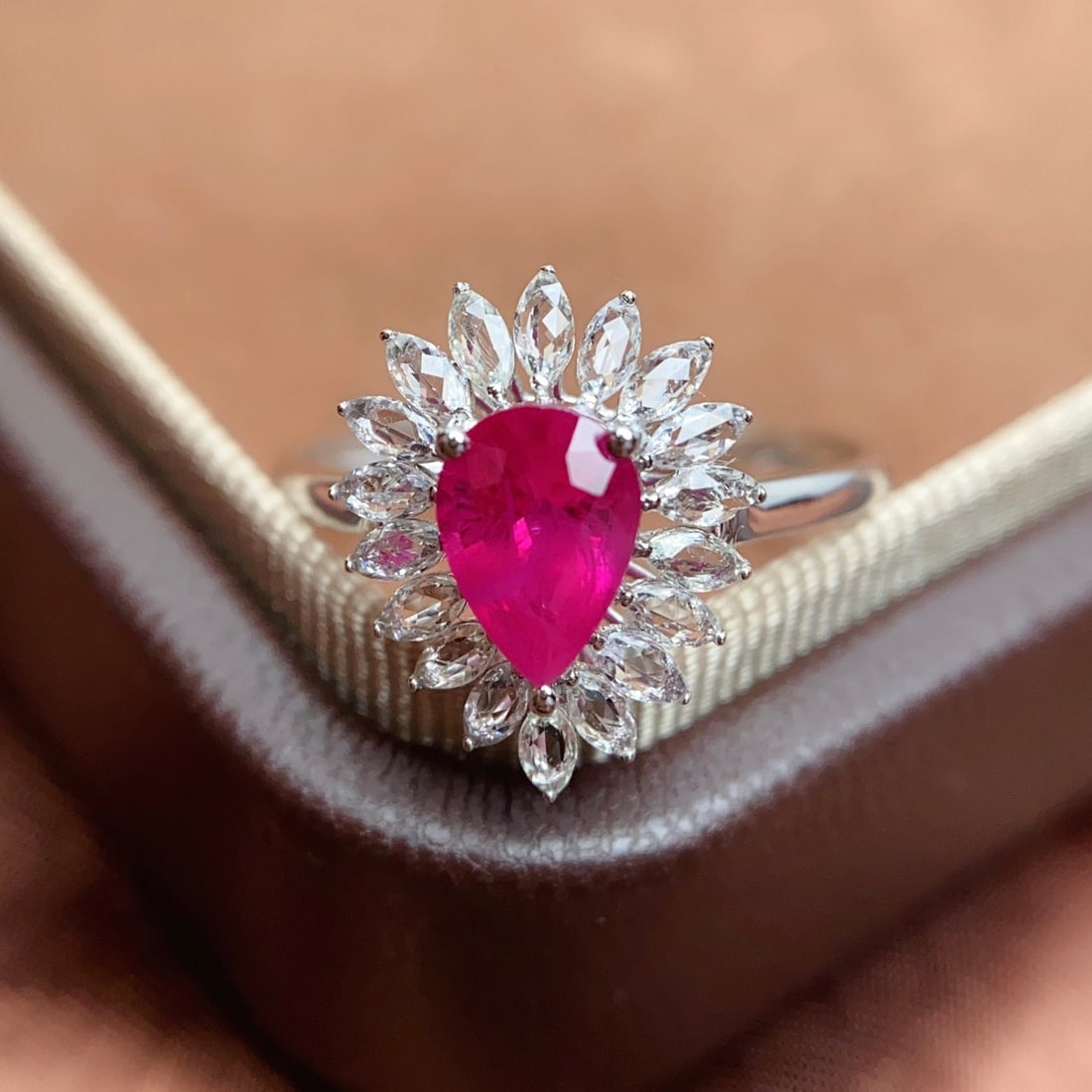 14k Gold 1.05 Ct Natural Ruby & Sapphire Ring - 3