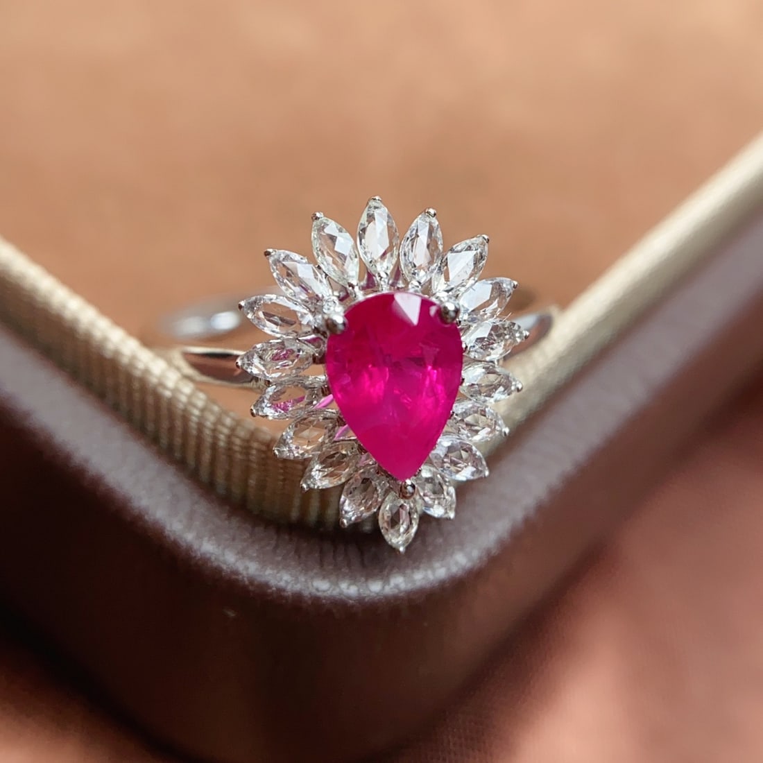 14k Gold 1.05 Ct Natural Ruby & Sapphire Ring - 4