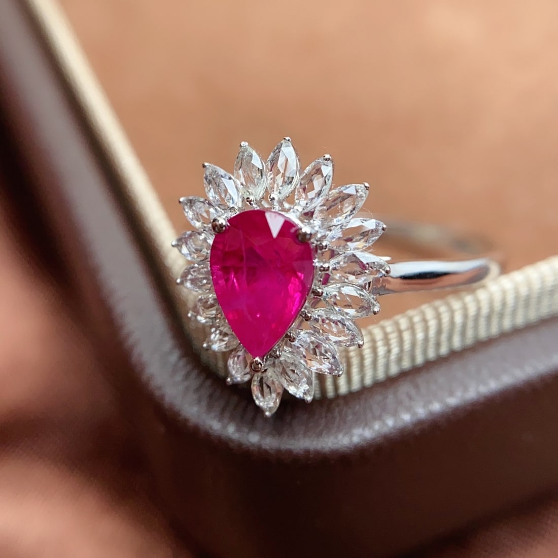 14k Gold 1.05 Ct Natural Ruby & Sapphire Ring - 5