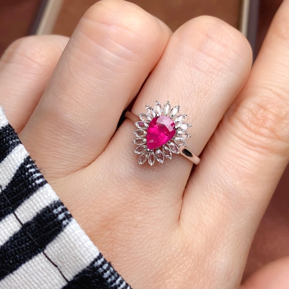 14k Gold 1.05 Ct Natural Ruby & Sapphire Ring - 6