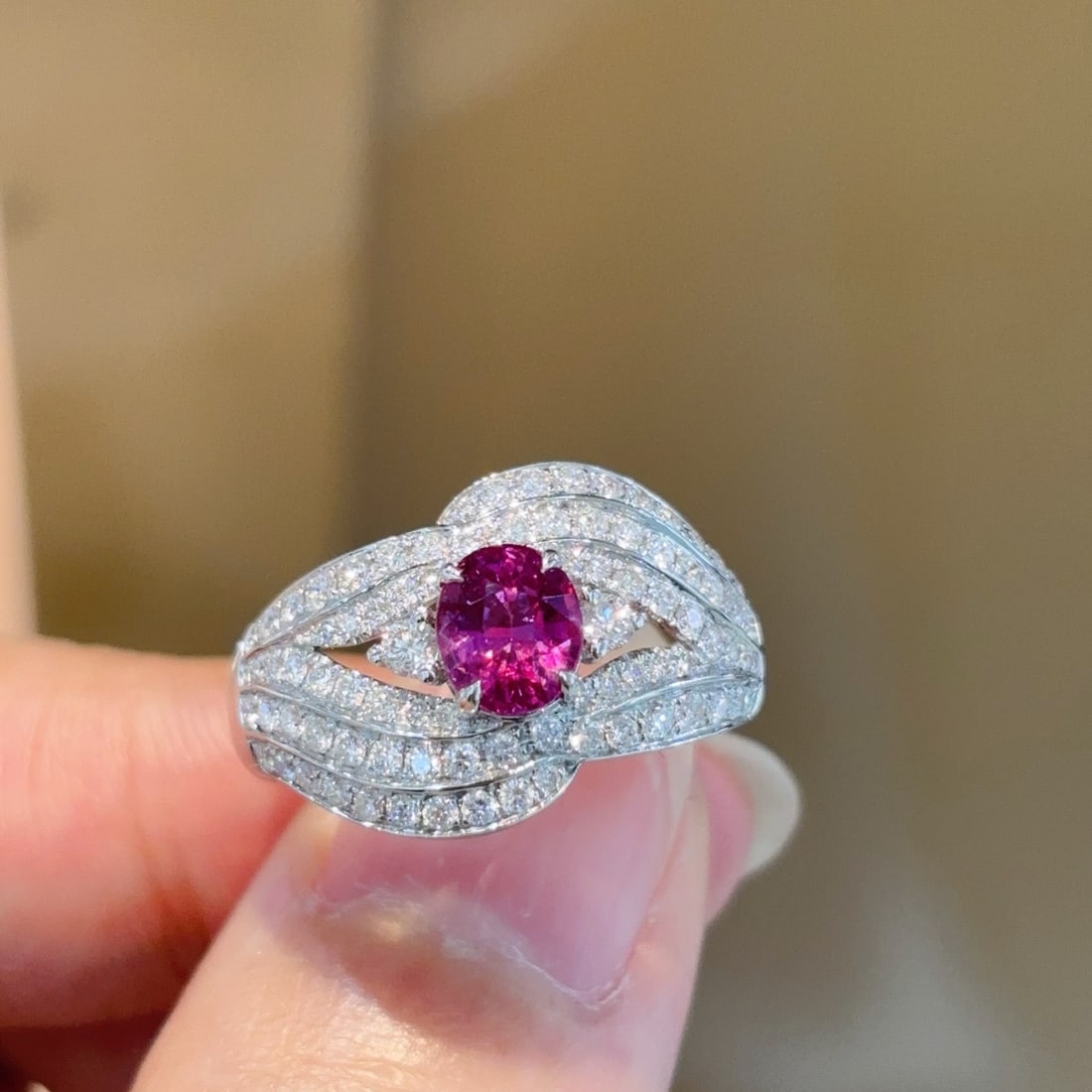 14k Gold 1.92 Ctw Natural Sapphire & Diamond Ring - 4