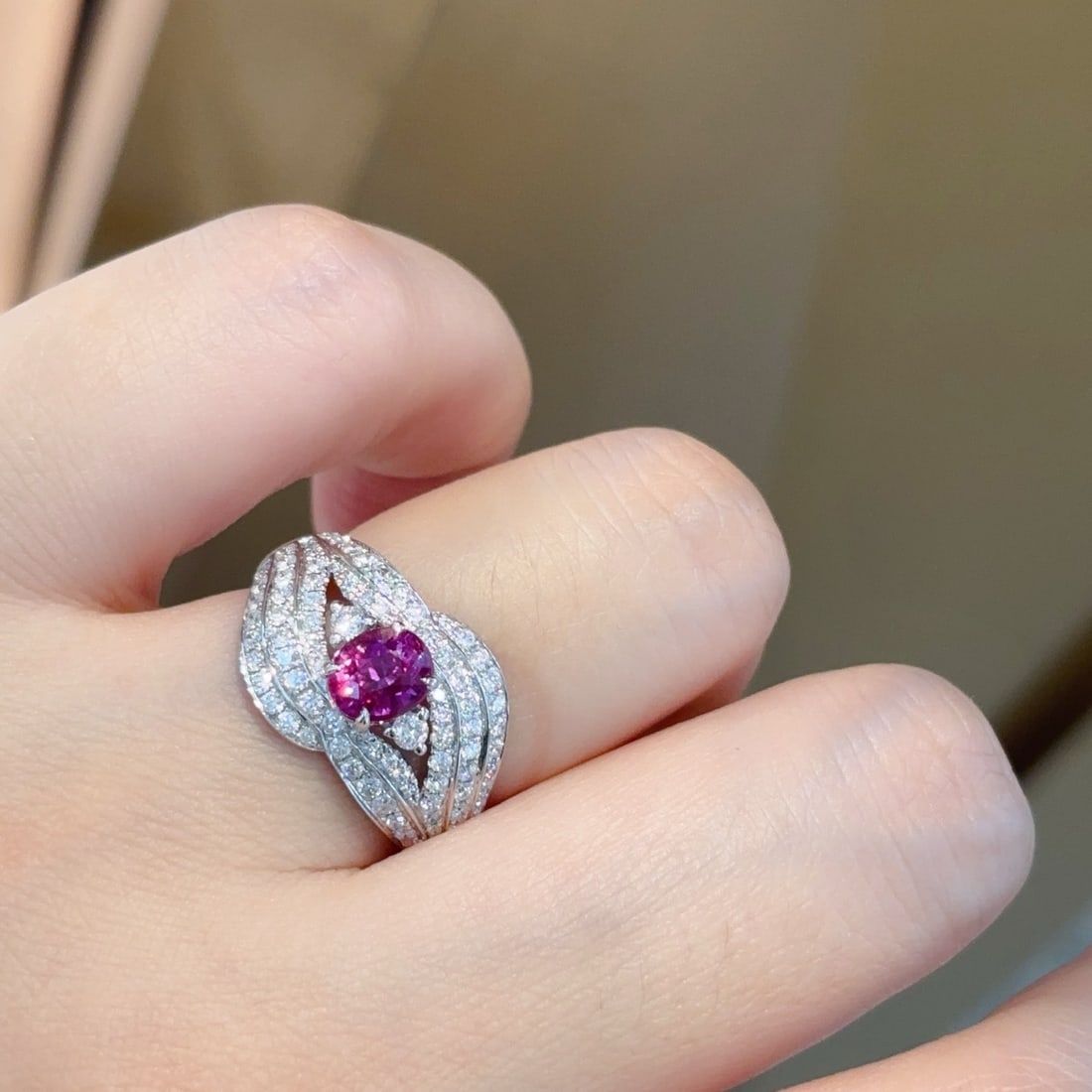 14k Gold 1.92 Ctw Natural Sapphire & Diamond Ring - 5