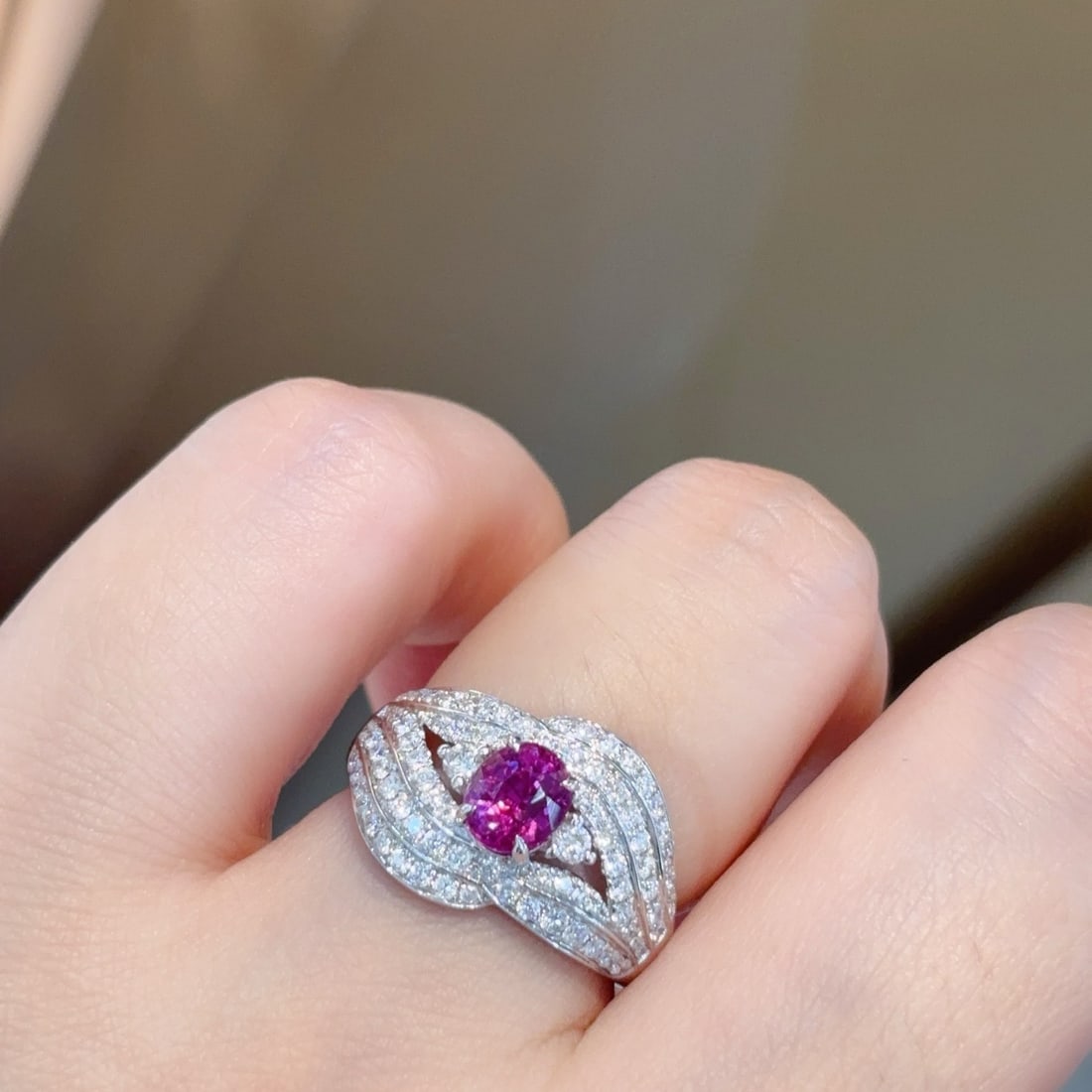 14k Gold 1.92 Ctw Natural Sapphire & Diamond Ring - 6