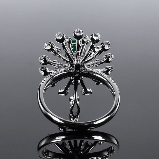 14k Gold 2.02 Ctw Vivid Green Natural Emerald & Diamond Ring/pendant( Without Chain ) - 4