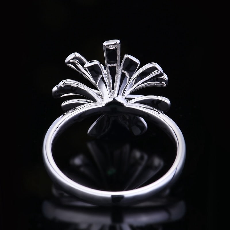 14k Gold 0.97 Ctw Natural Sapphire & Diamond Ring - 5