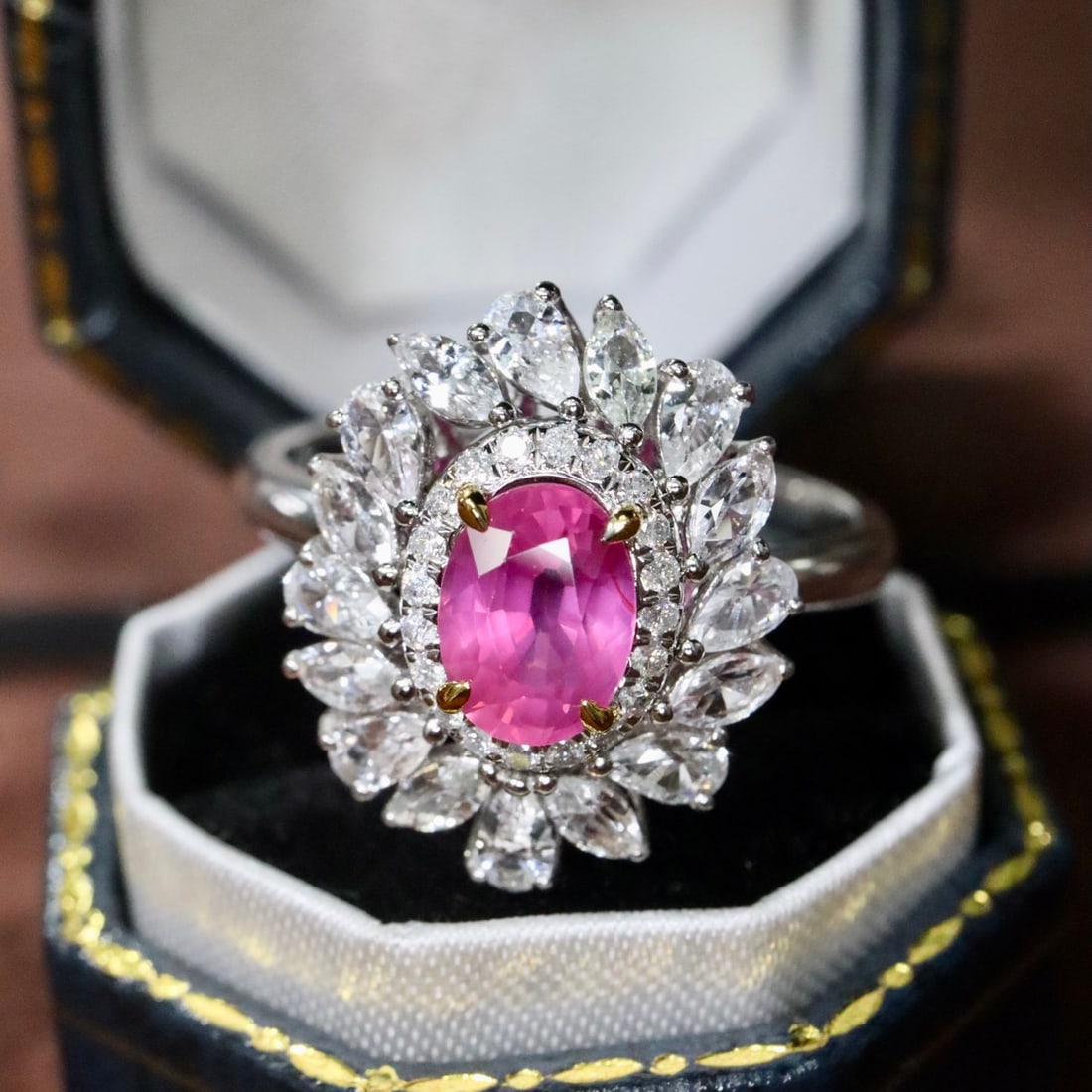 14k Gold 2.08 Ctw Natural Ruby & Sapphire Ring - 4