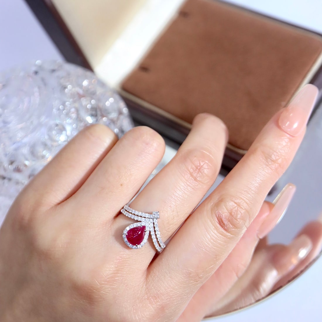 14k Gold 1.52 Ctw Natural Ruby & Diamond Ring - 4