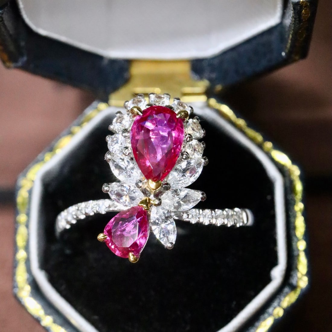 14k Gold 1.16 Ctw Natural Ruby & Diamond Ring - 2