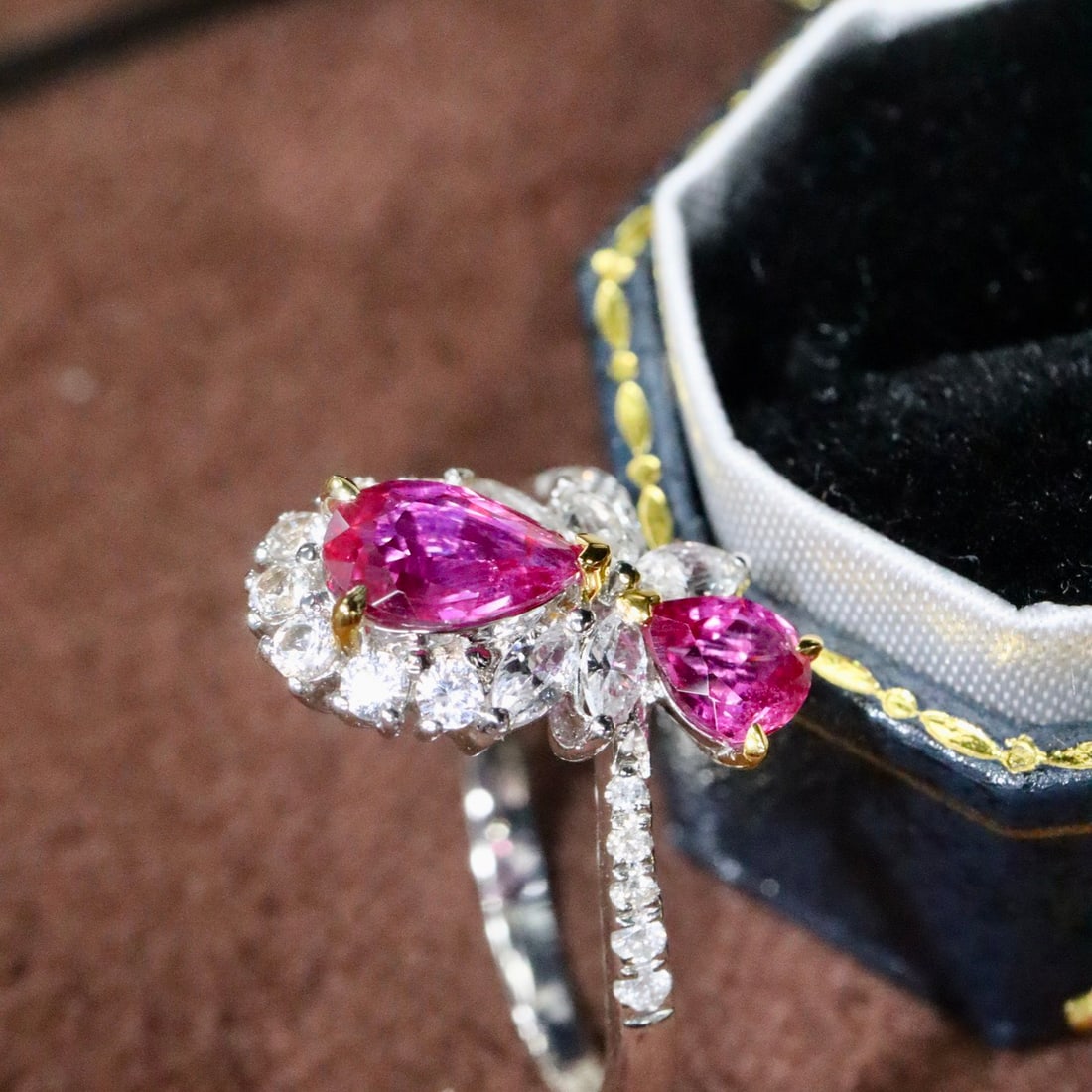 14k Gold 1.16 Ctw Natural Ruby & Diamond Ring - 3