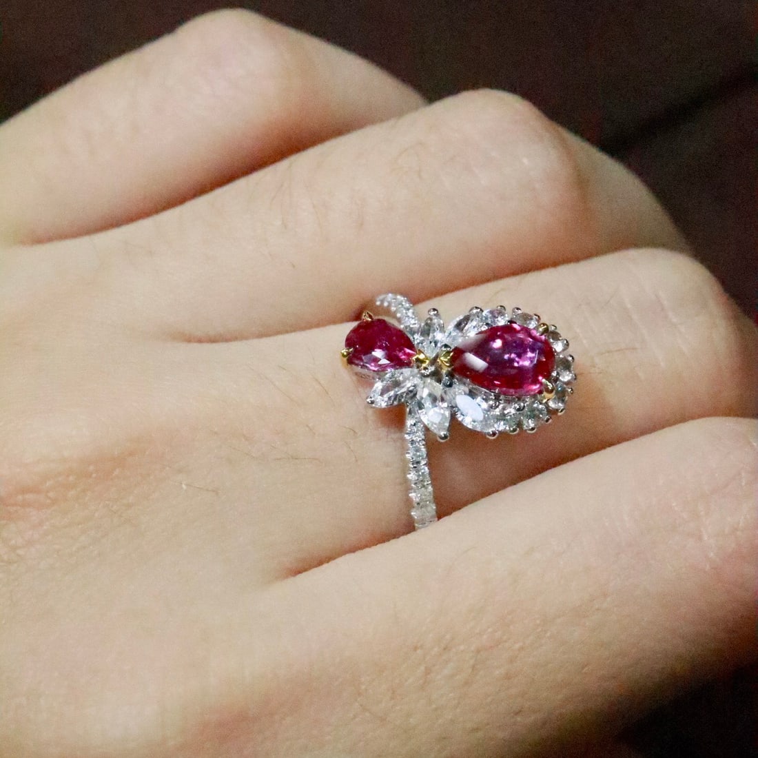 14k Gold 1.16 Ctw Natural Ruby & Diamond Ring - 5