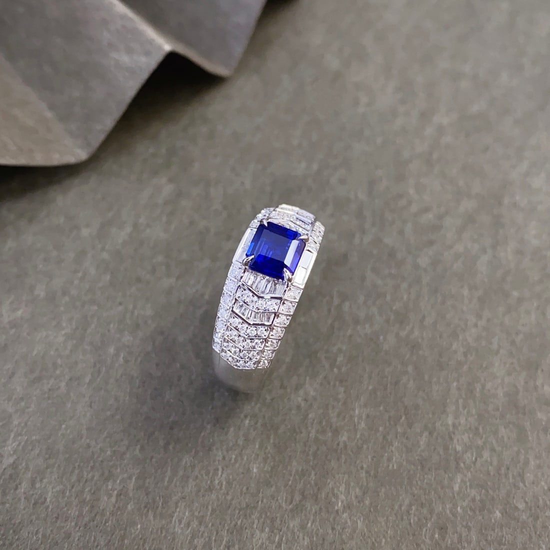 14k Gold 1.58 Ctw Natural Sapphire & Diamond Ring - 2