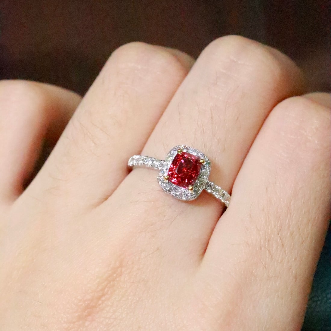 14k Gold 1.43 Ctw Natural Spinel & Diamond Ring - 6