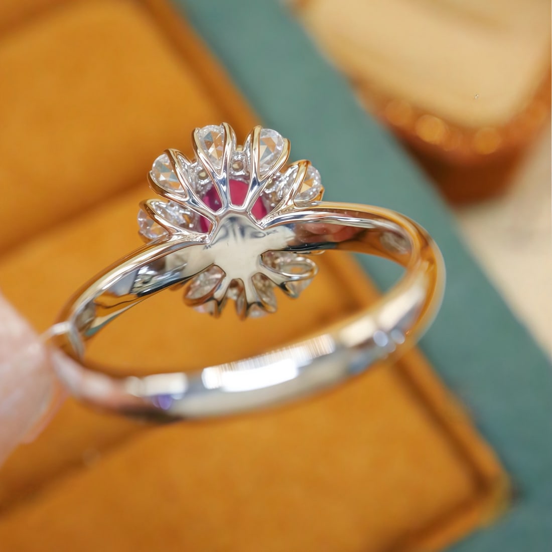 14k Gold 1.51 Ctw Natural Ruby & Diamond Ring - 4