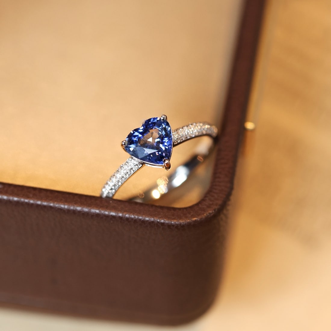 14k Gold 1.43 Ctw Natural Sapphire & Diamond Ring - 6