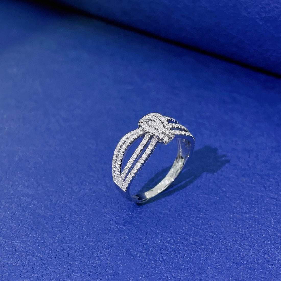 Express Shipping 18k Gold 0.60 Ct Natural H Diamond Ring - 3