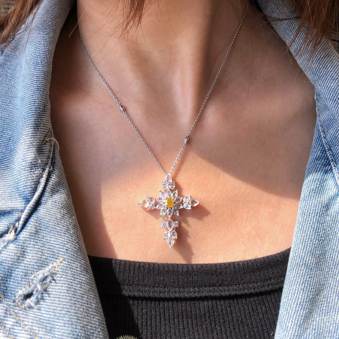 Express Shipping Gia Certified Express Shipping 18k Gold 0.50 Ct Natural Yellow Diamond & Diamond... - 5