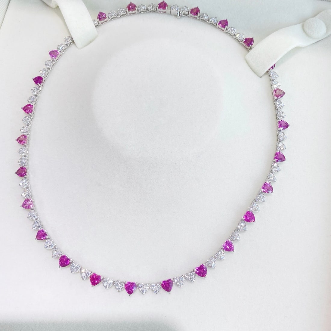 Express Shipping 18k Gold 13.00 Ctw Natural Tourmaline & Diamond Necklace - 2