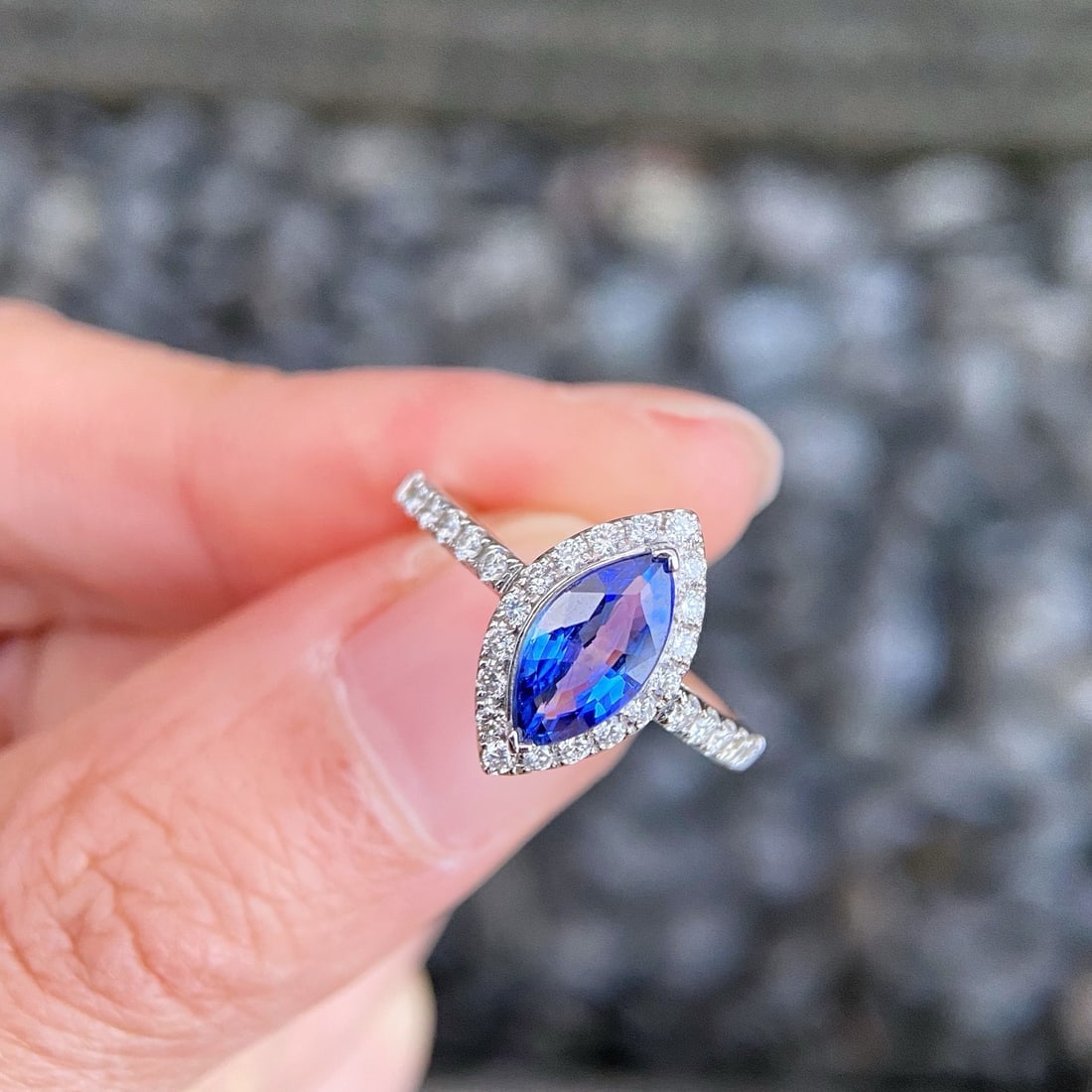 Express Shipping Aigs Certified Express Shipping 18k Gold 1.52 Ctw Natural Natural Sapphire & Dia... - 3