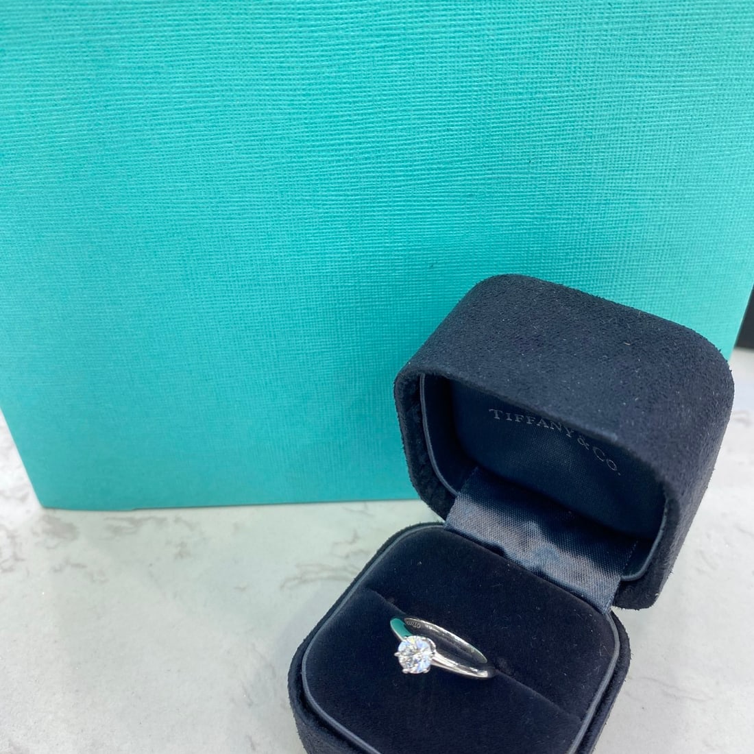 Express Shipping 18k Gold 0.56 Ct Natural G Diamond Ring - 5