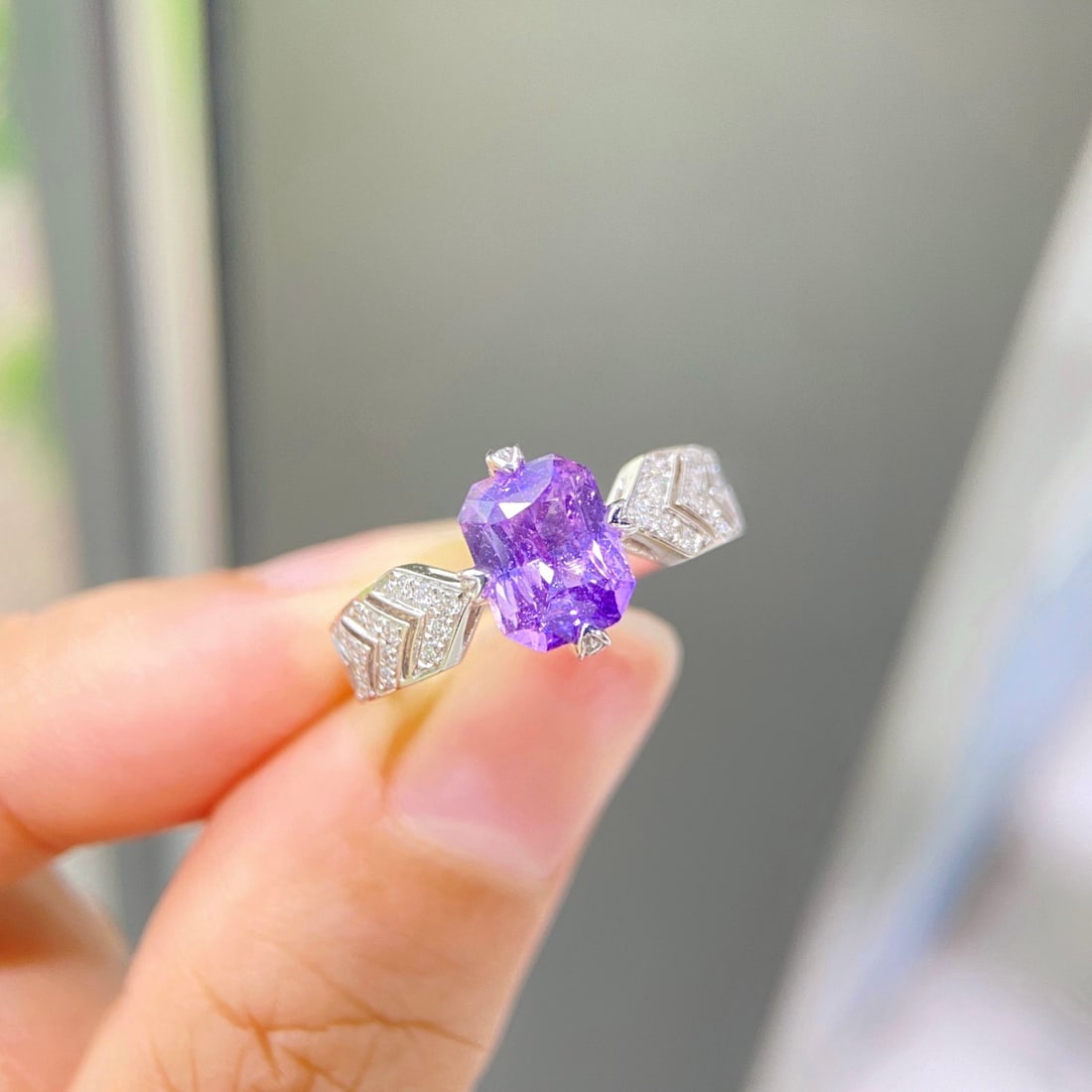 Express Shipping 18k Gold 1.84 Ctw Natural Sapphire & Diamond Ring - 2