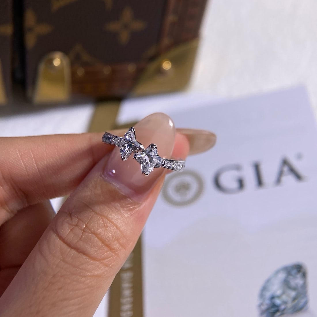 Express Shipping Gia Certified Express Shipping 18k Gold 1.06 Ct Natural E Vvs2 Diamond Ring - 6