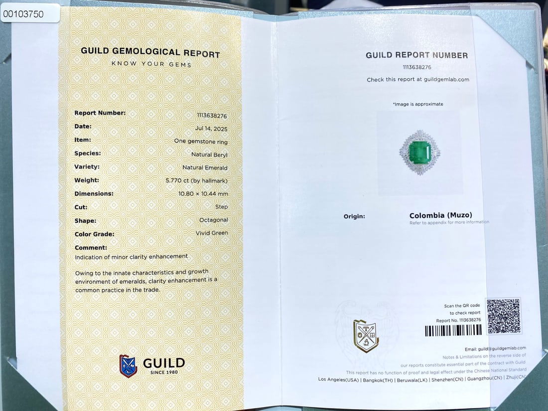 Express Shipping Pt900 6.33 Ctw Vivid Green Natural Emerald & Diamond Pendant( Without Chain ) - 5