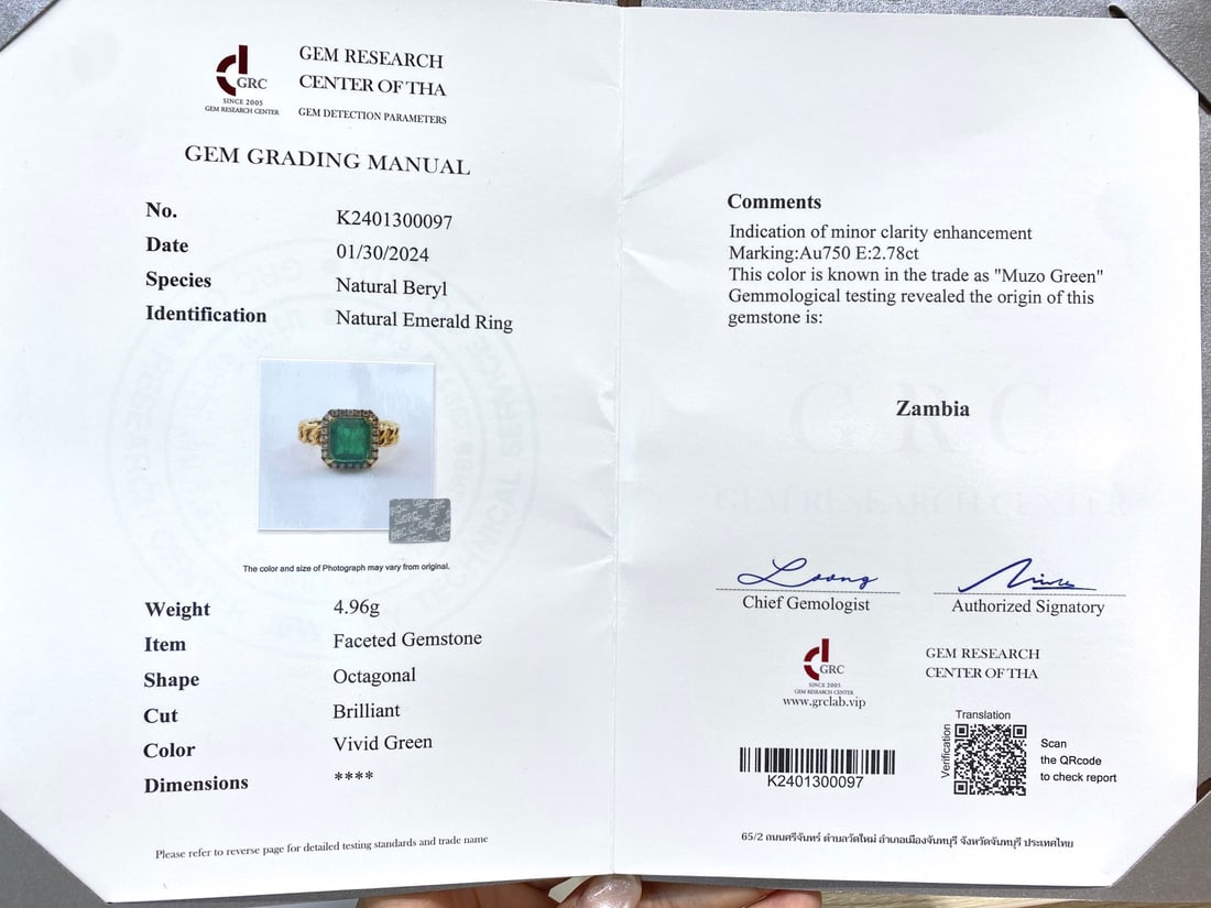 Express Shipping 18k Gold 2.99 Ctw Vivid Green Natural Emerald & Diamond Ring - 4