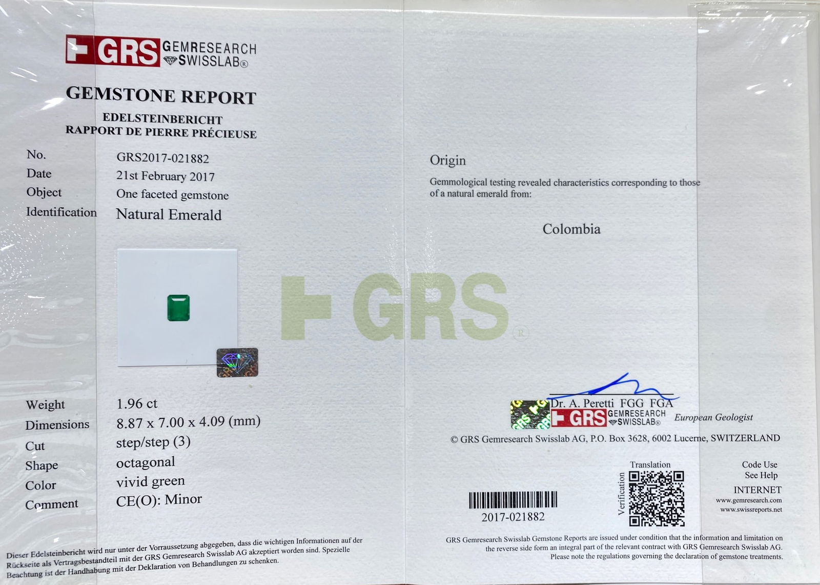 Express Shipping Grs(gemstone Reports) Certified Express Shipping 18k Gold 2.63 Ctw Vivid Green C... - 5