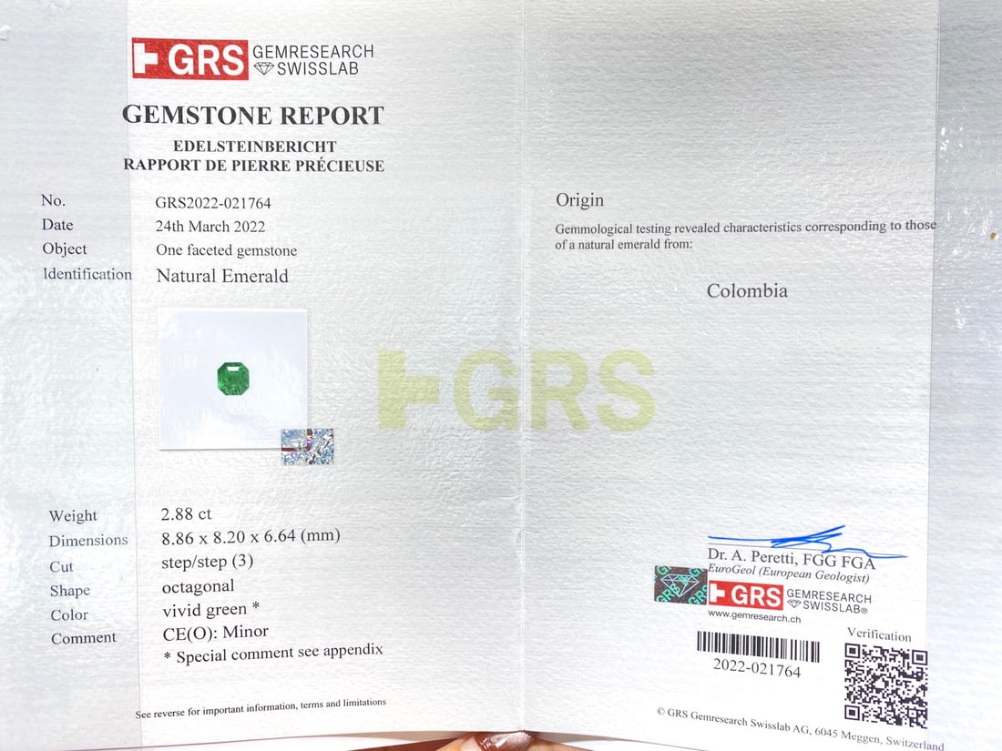 Express Shipping Grs(gemstone Reports) Certified Express Shipping 18k Gold 3.82 Ctw Vivid Green C... - 5