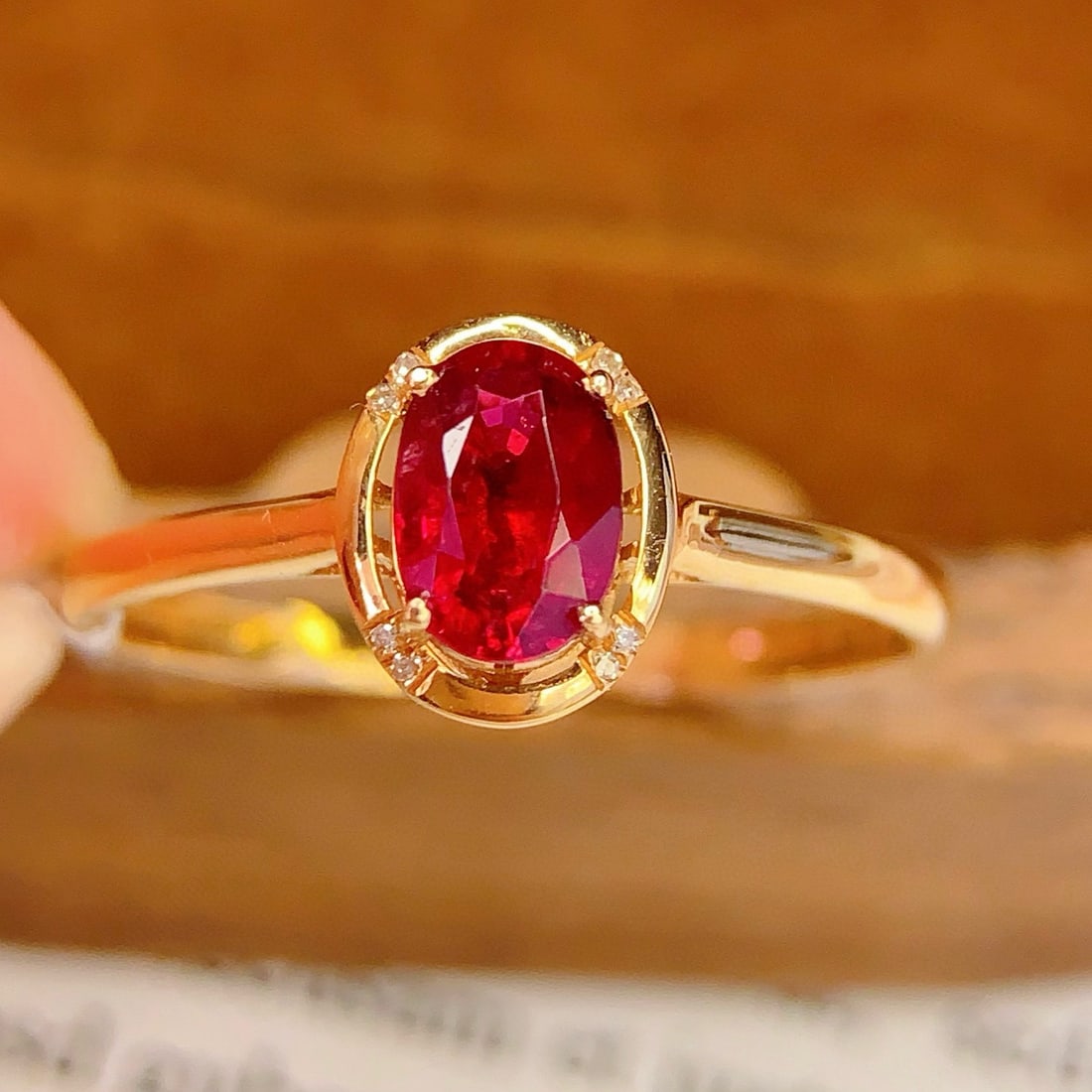 14k Gold 1.00 Ct Natural Tourmaline & Diamond Ring - 2