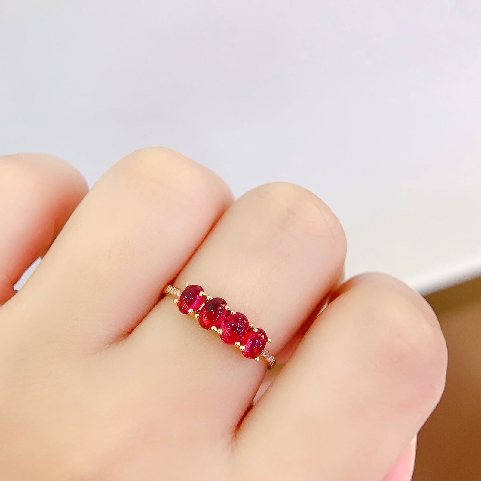 14k Gold 1.8 Ct Natural Tourmaline & Diamond Ring - 6