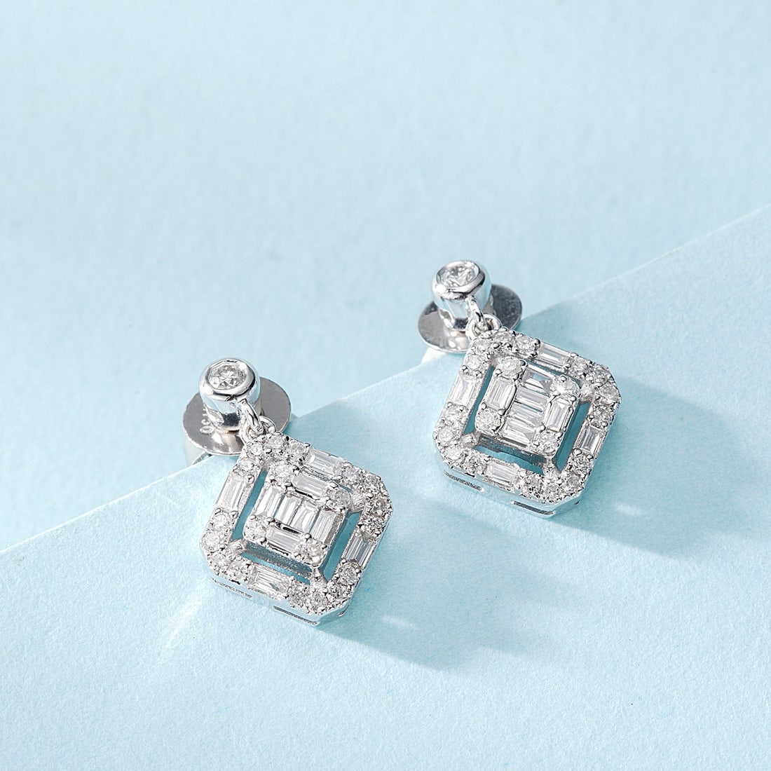 14k Gold 0.24 Ctw Natural H Diamond Earrings - 2