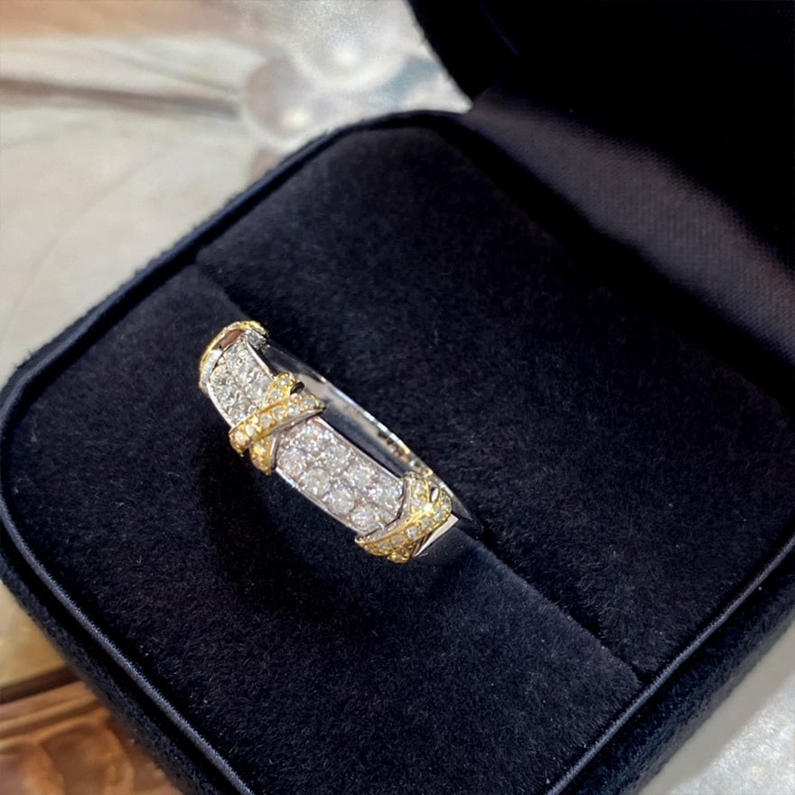 14k Gold 0.4 Ct Natural H Diamond Ring (1 of 8)