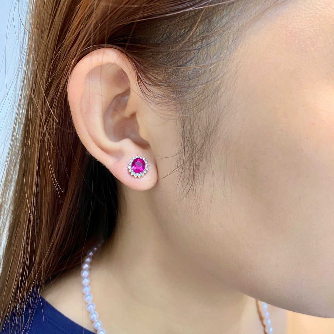 14k Gold 2.28 Ctw Natural Tourmaline & Diamond Earrings - 3